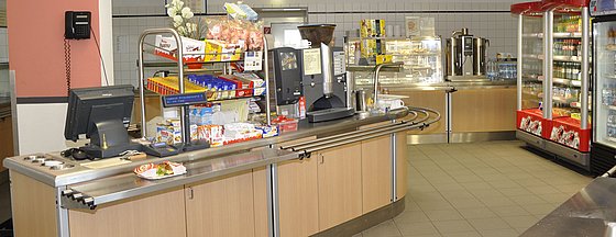 Das Bild zeigt die Cafeteria Freudenberg im Gebäude FME.
